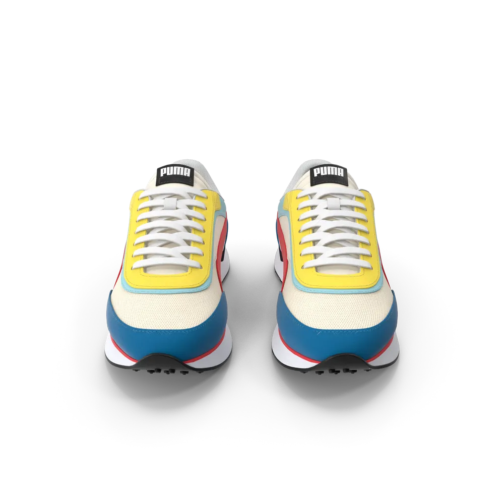 Retro Sneaker Sarı Mavi