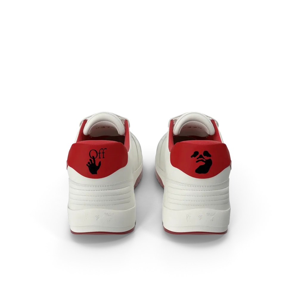Beyaz Sneaker Kırmızı Detaylı